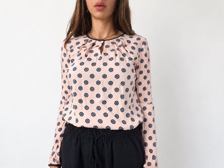 Tommy Hilfiger Bluse Rosa Gemustert – Grösse XS