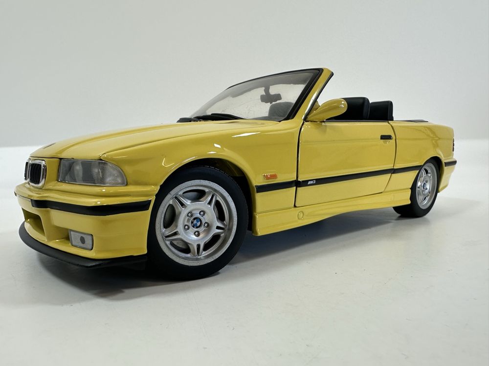 BMW M3 E36 Cabriolet 1:18, gelb, UT Models (Gebraucht) in Zofingen für