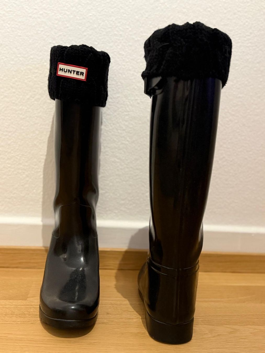 Hunter Damenschuhe: Schwarze Hunter Gummistiefel mit Socken - Grösse 37 – Neu (gemäss Beschreibung) aus Winterthur von Yavuz19 1