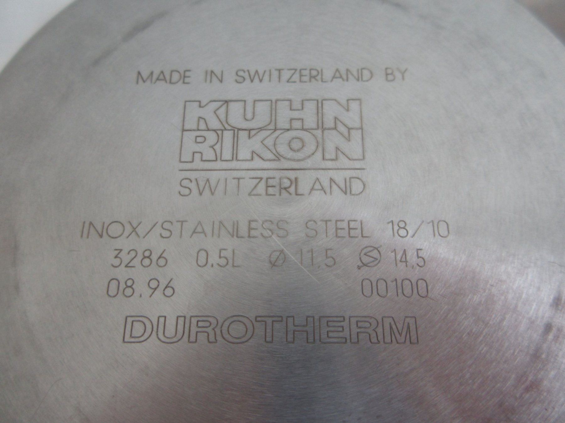 Durotherm Pentole: Kleiner Topf mit Deckel Durotherm 0.5 L – Usato da Binningen venduto da Oldfashion 3