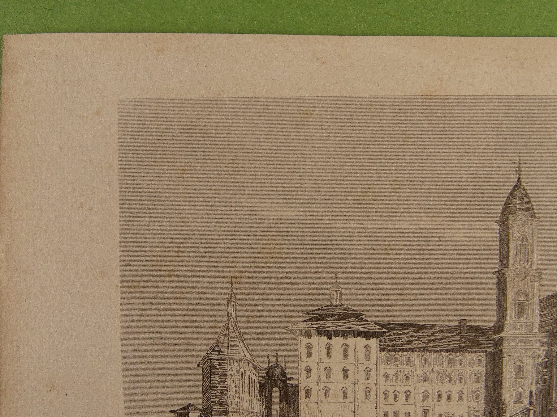Incisioni: EINSIEDELN, STAHLSTICH 1838 – Usato da Grüningen venduto da Kartensammler 4