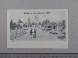 Basel, vor dem Riehenthor, Nachdruck einer Ansicht von 1830