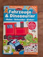 NEU "Mein Bastelbuch" Fahrzeuge & Dinosaurier