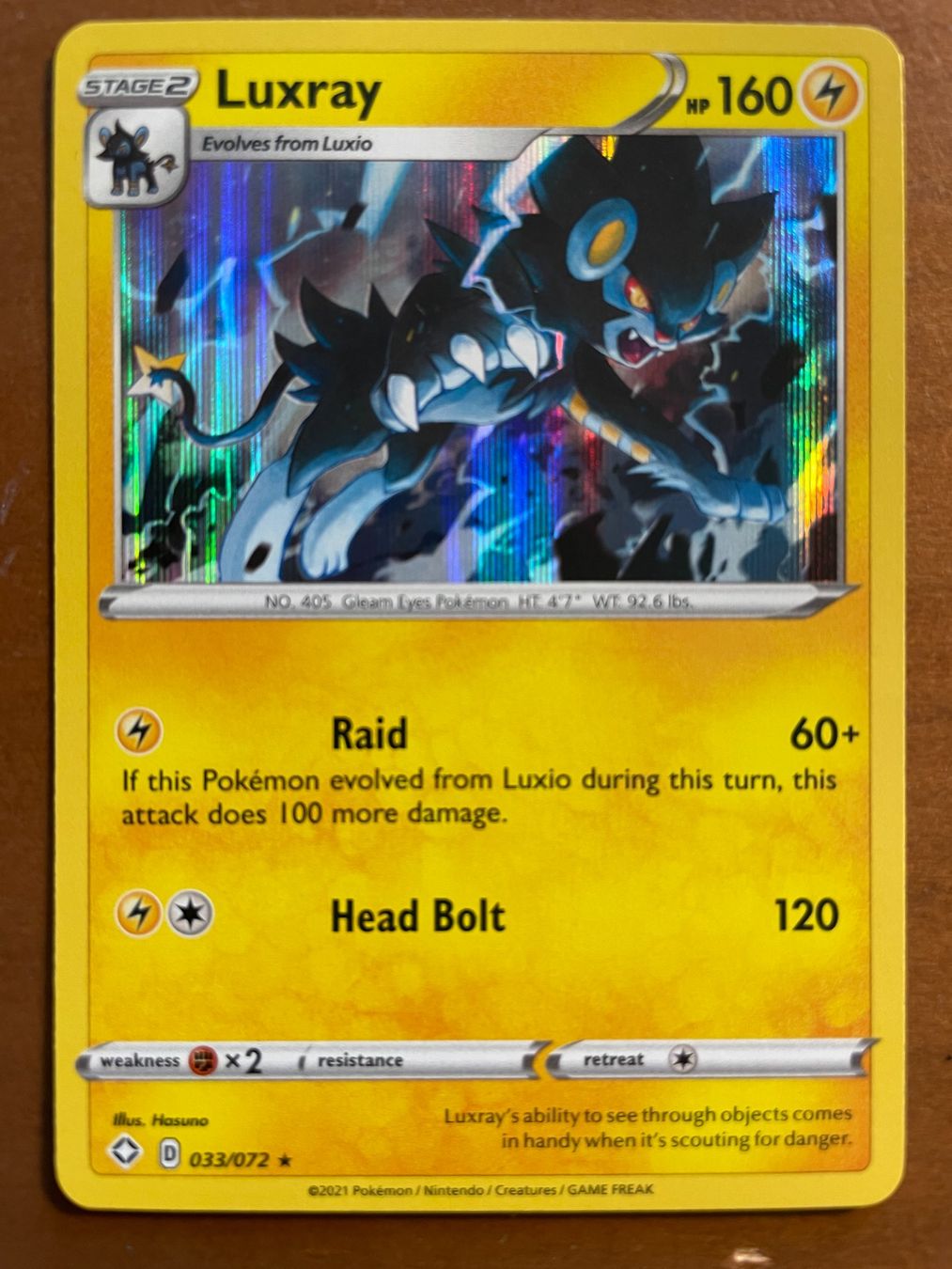 Pokémon Carte collezionabili: Pokemon Luxray Holo (Versand gratis) – Nuovo (secondo la descrizione) da Chur venduto da Angerson