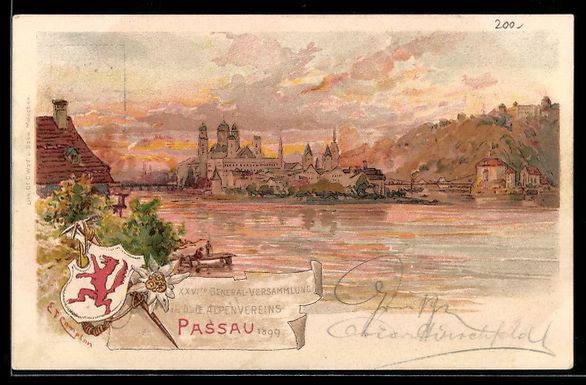 Cancelleria postale: Litho Passau, 26. General-Versammlung de – Usato da Berlin venduto da bartko-reher