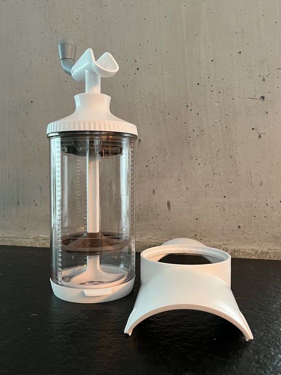 Betty Bossi Batteur Magique Transparent Et Rouge - Grand Modèle Pour Chantilly, Mayonnaise Et Blancs En Neige