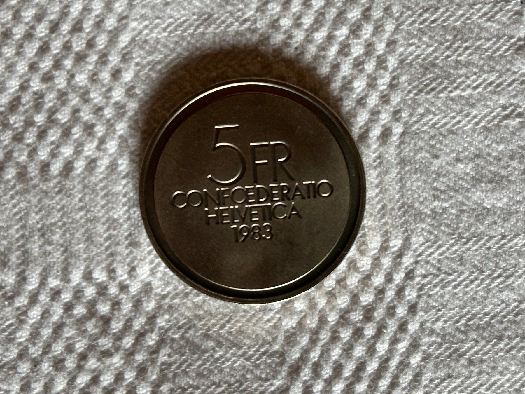 Alle Münzen: Pièce 5 Frs Ansermet de 1983 – Gebraucht aus Ste-Croix von mjmg 1