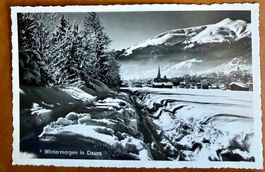 Davos - Wintermorgen - AK