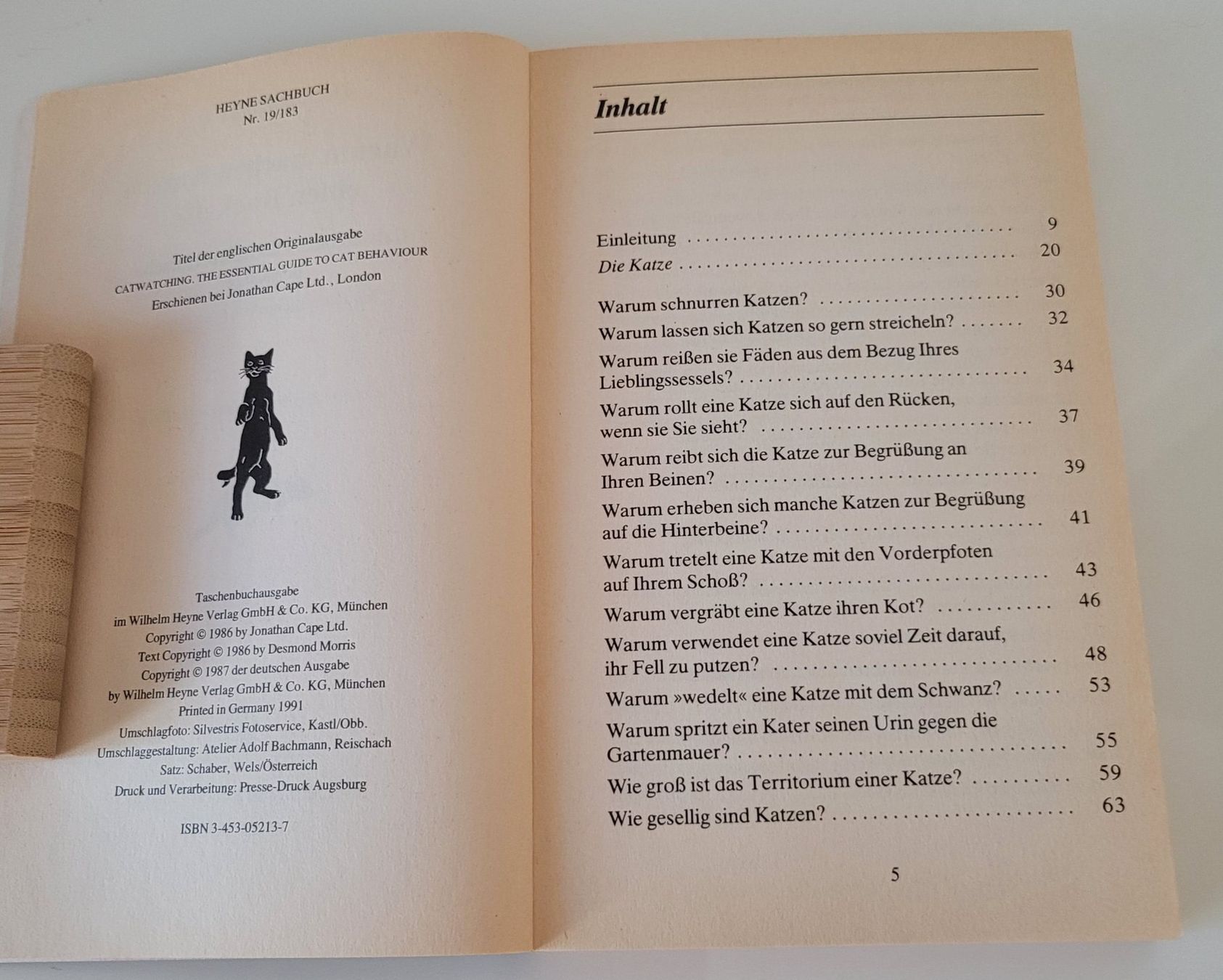 Libri: Desmond Morris - Warum machen Katzen einen Buckel? – Usato da Zürich venduto da fourpaws 3