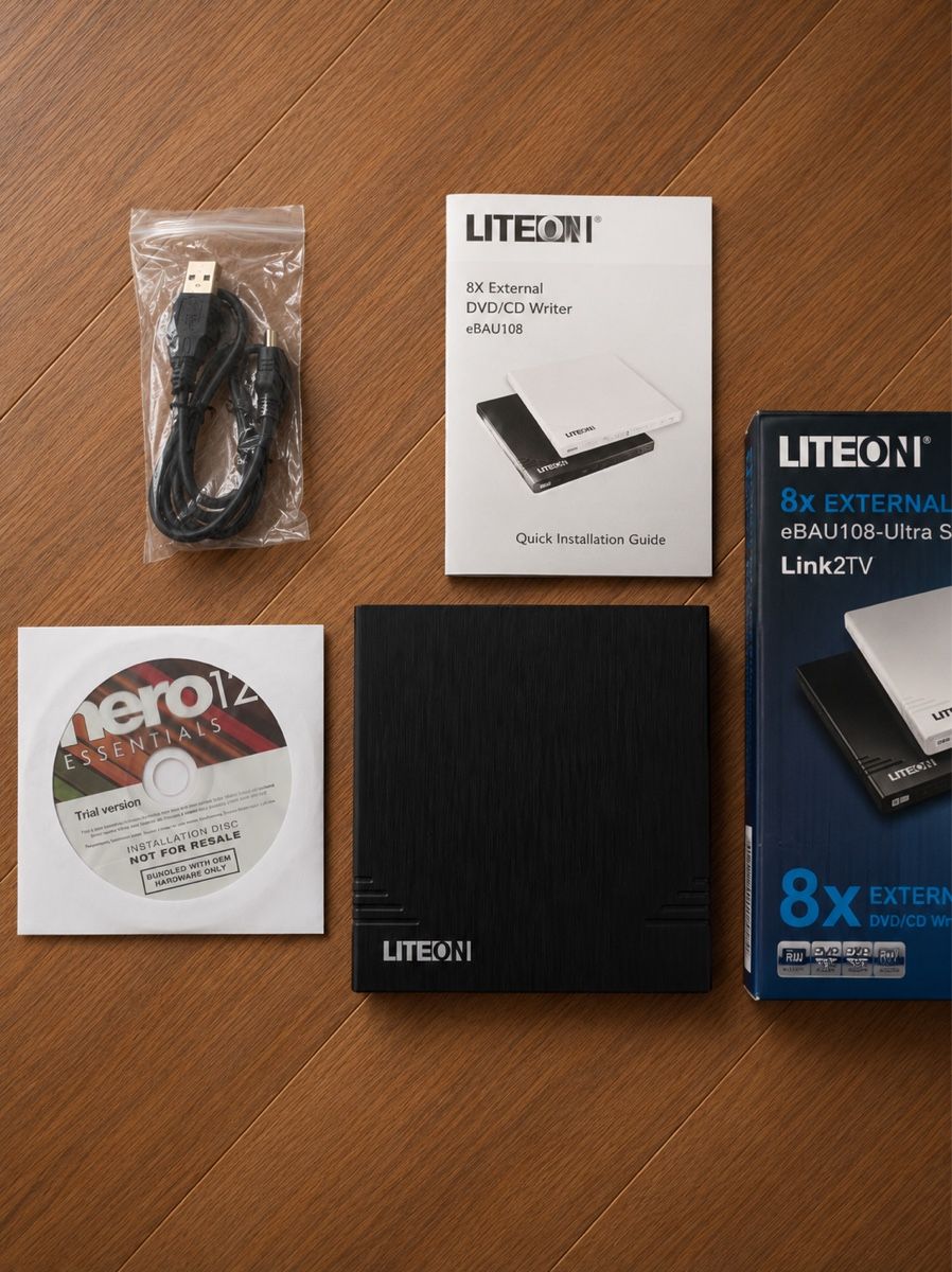 Lecteurs & Adaptateurs: Externer DVD-Brenner Lite-On eBAU108 USB – Neuf (Voir description) à Dielsdorf par Dnaloria