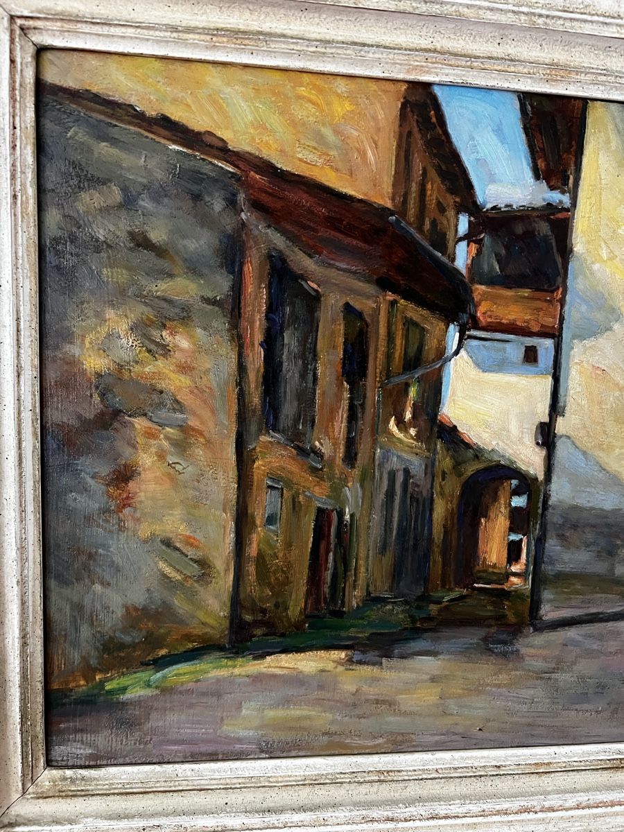 Dipinti: Albert Frey Orig. Gemälde, Agnuzzo Tessin – Usato da Hombrechtikon venduto da vespa1954 2