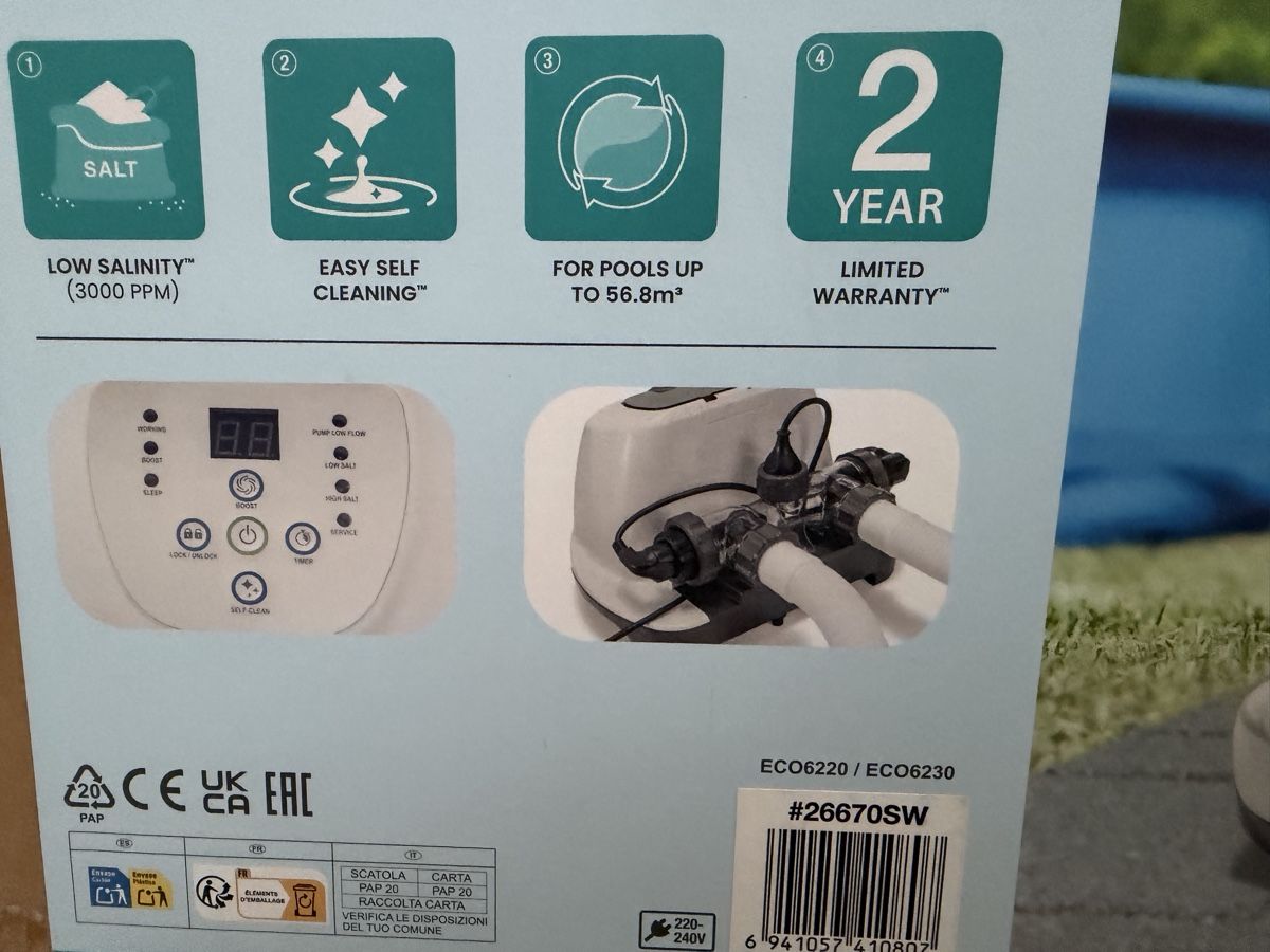Intex Piscine: Intex Salzwasser System  QS1200 – Nuovo e nell'imballaggio originale da Schmitten FR venduto da mehusablau 1