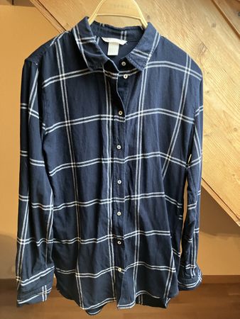 blau kariertes Hemd Gr. 34