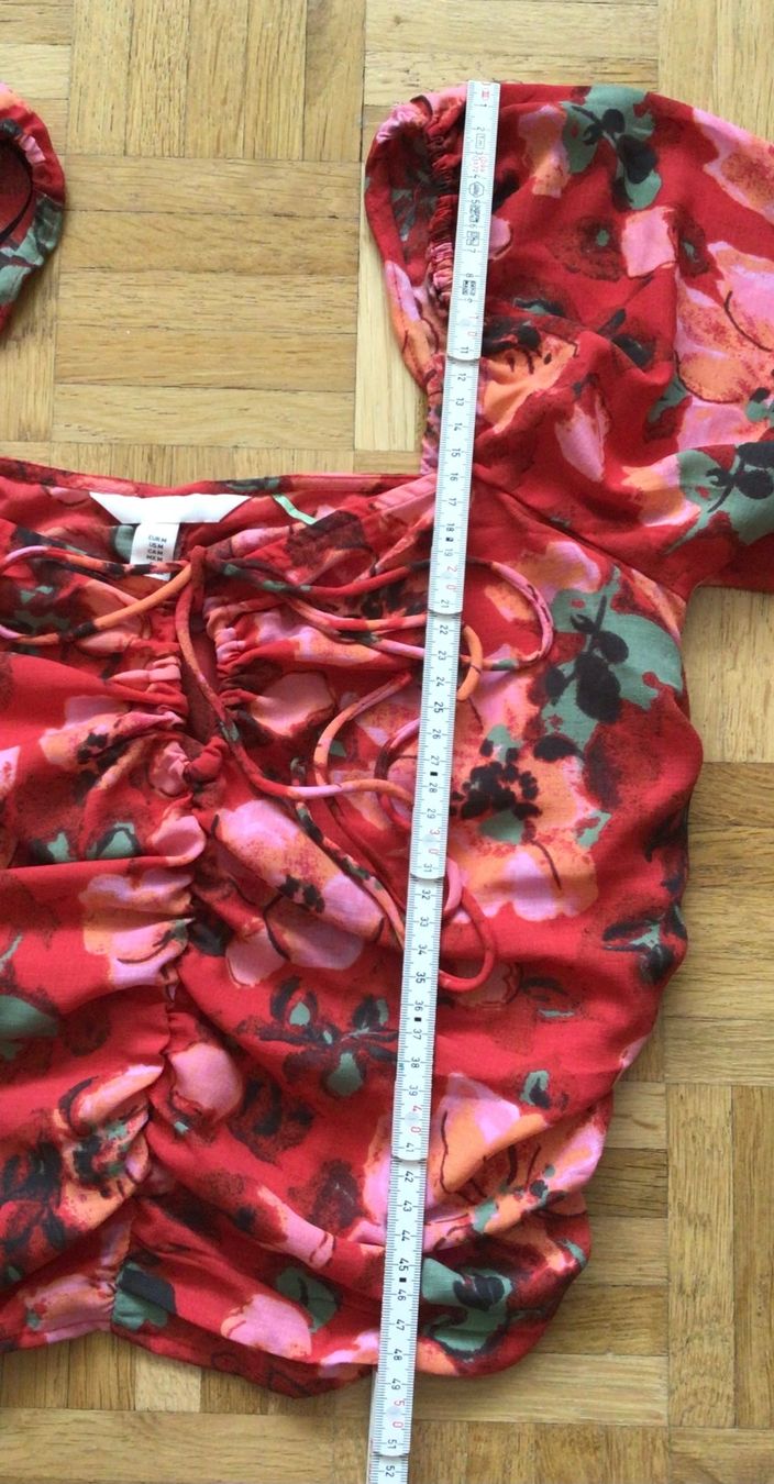 H&M Top: Rotes Sommer Top mit Blumenmuster, Grösse M – Usato da Nussbaumen AG venduto da Magi58 1