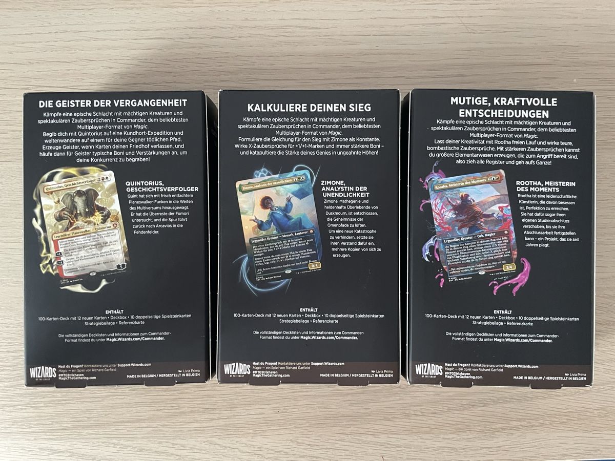 Cartes: Magic The Gathering 3 Commander Decks Strixhaven neu – Neuf avec emballage d'origine à Schlieren par mas_l7wp 1