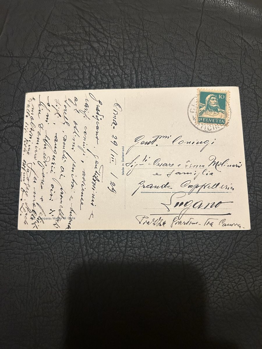 Cartes postales: Cimadera 1929 – D'occasion à Breganzona par Milesbo 1