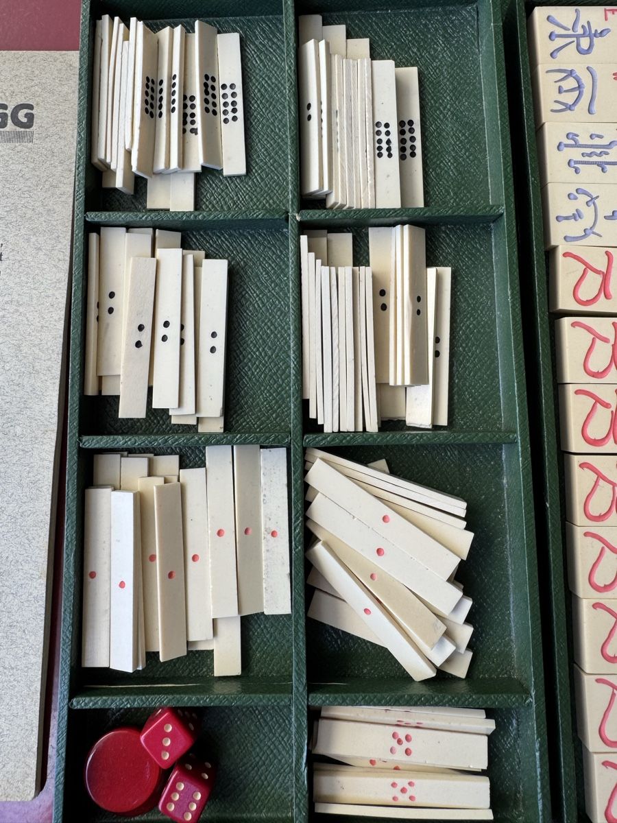 Giochi: Mah-Jongg Set, altchinesisches Spiel – Usato da Wohlenschwil venduto da susburg 3