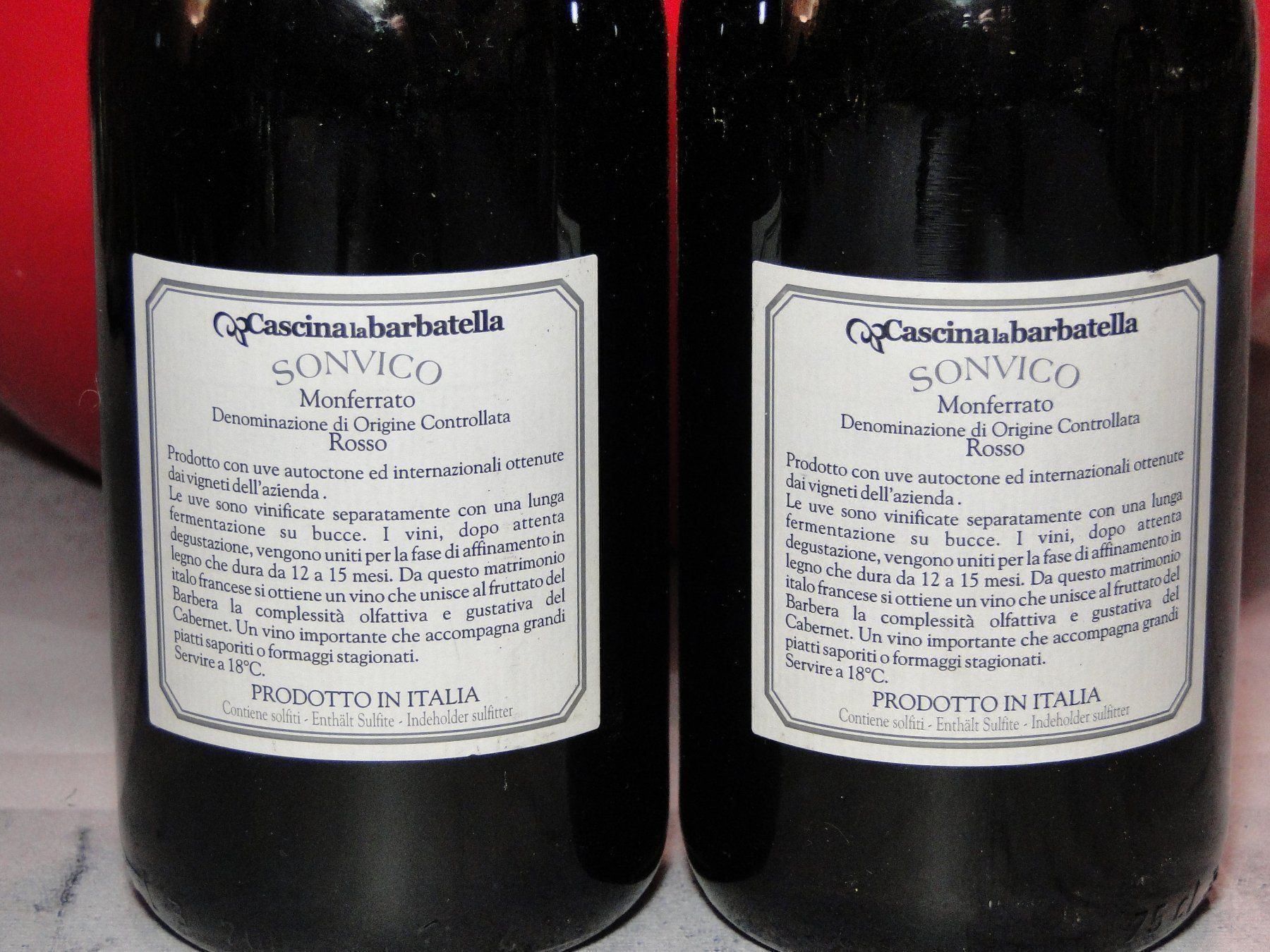 Vino: Rar Sonvico Monferrato 2007er – Nuovo (secondo la descrizione) da Emmenbrücke venduto da Ulisse-22 2