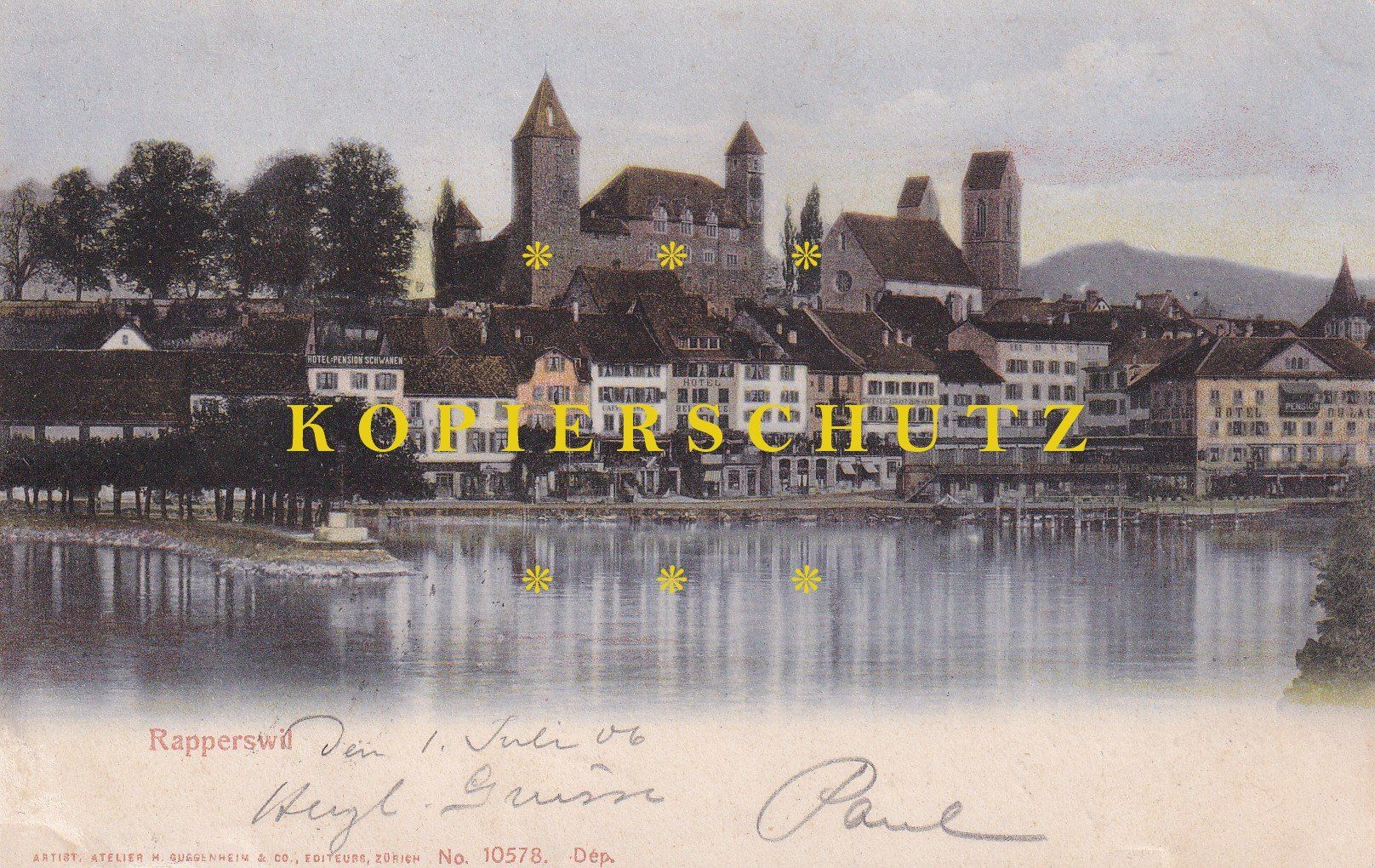 Cartoline postali: Rapperswil /bh – Usato da Hombrechtikon venduto da Rudolf07