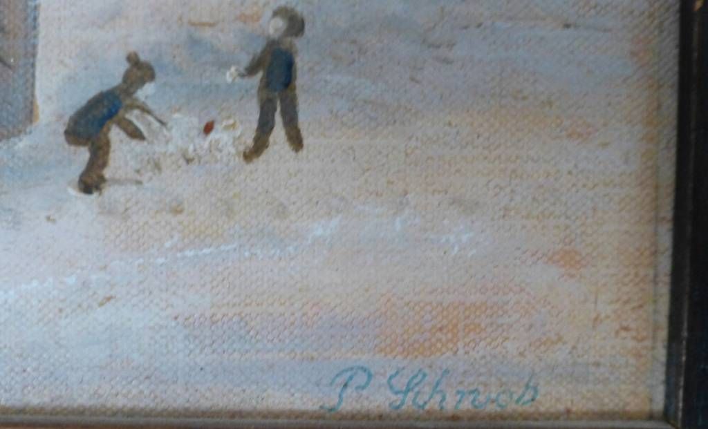 Dipinti: Winterbild gemalt gemäss Bilder. – Usato da Pratteln venduto da Emperial 2