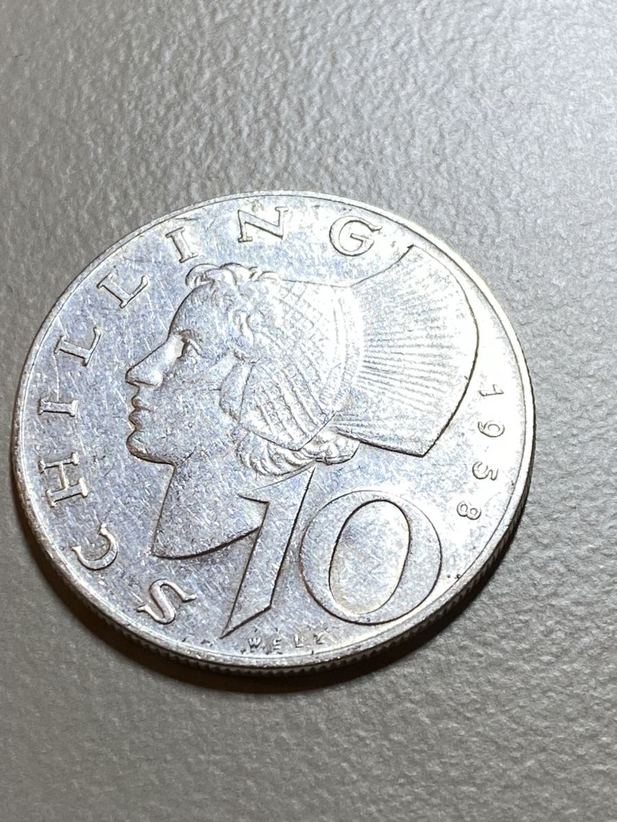 Alle Münzen: Autriche - 10 Shilling - 1958 - AG – Gebraucht aus Payerne von Mike1682 1