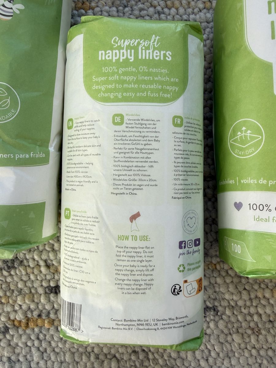 Windeleimer & Windeln: NEU Mio Supersoft nappy liners 6er Pack – Neu und originalverpackt aus Kilchberg ZH von LittleMissSunshine 1