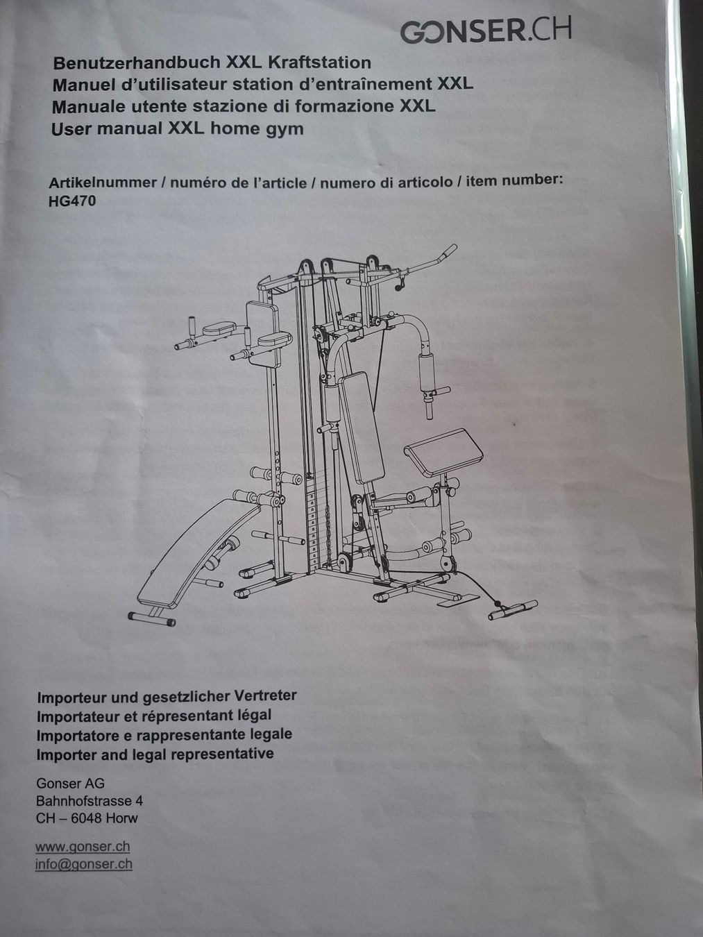 Hometrainer: Gonser Kraftstation – Usato da Rupperswil venduto da MBo_6hmh