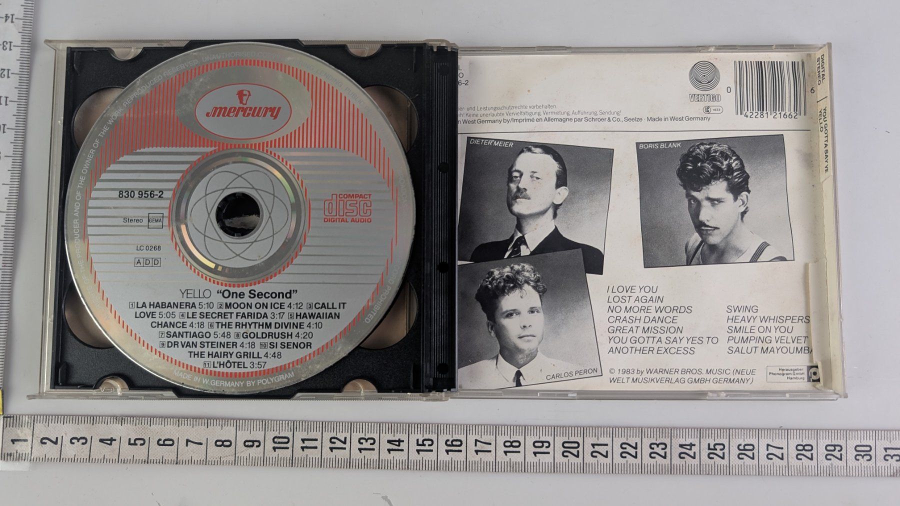 CD: Yello - One Second - CD - 1987 – Usato da Zürich venduto da axolottchen 7
