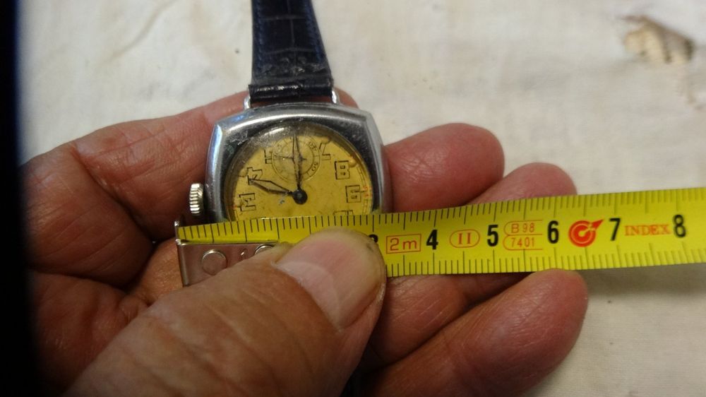 Orologi: ANTIK HERREN CHRONO SECONDEN UHR,HANDAUFZEUG.LÄÜFT--30X30MM – Usato da zürich venduto da ahmad01 3