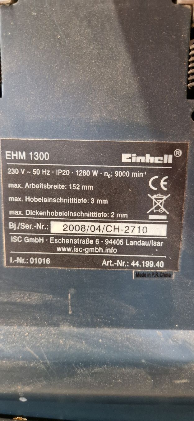 Einhell Toutes les machines: Hobelmaschine, Abricht und Dickenhobel – D'occasion à Rapperswil BE par firefighter01 2