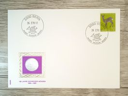 TR63 Enveloppe + Timbre Suisse 1970