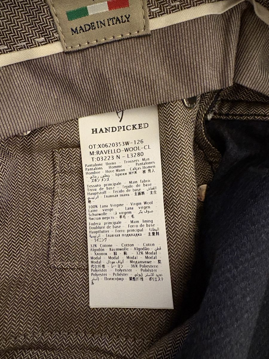 Pantaloni: HANDPICKED Casual trousers "Ravello-Wool" navy- Size 33 – Nuovo (secondo la descrizione) da Zürich venduto da mm473847824738 5