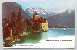 Château de Chillon et la Dent du Midi