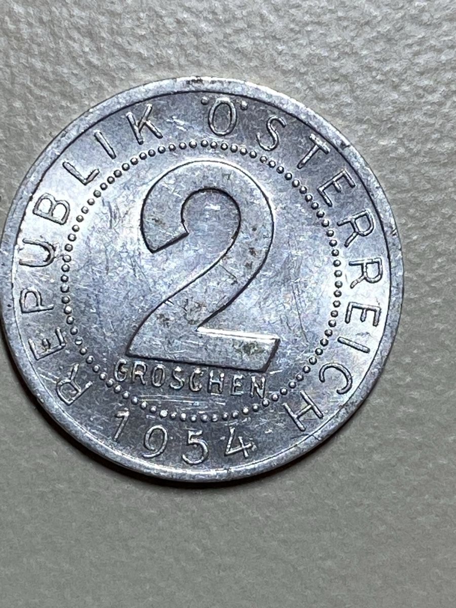 Tutti le monete: Autriche - 2 Groschen - 1954 – Usato da Payerne venduto da Mike1682