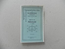 Landkarte Altmatt SZ 1933 Bennau Einsiedeln Rothenthurm
