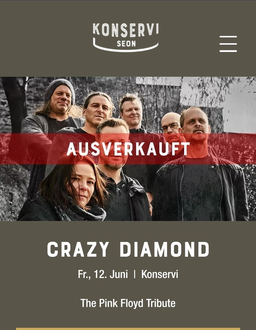 Biglietti: Tickets Crazy Diamond 2 Tickets! – Nuovo e nell'imballaggio originale da Kirchleerau venduto da Brevis