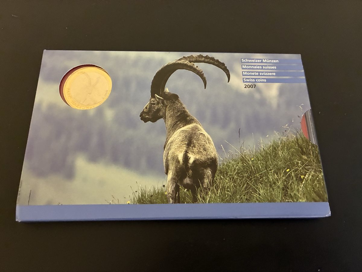 Toutes les monnaies: Schweizer Münzen 2007, Stempelglanz, Swissmint – Neuf (Voir description) à Dällikon par Woldbanknoten 1