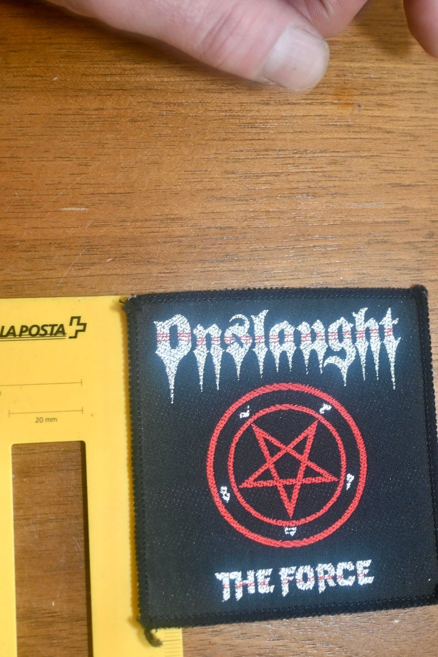 Schallplatten: VINTAGE Onslaught PATCH The Force BADGE – Gebraucht aus Pfaffhausen von mono_rec 2