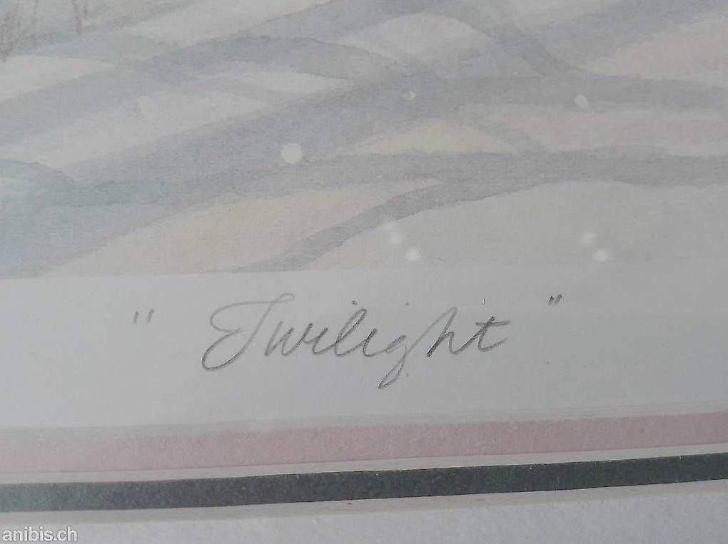 Gemälde: "Twilight" Gemälde von Wendy Fleury, handsigniert – Gebraucht aus Zürich von axolottchen 4