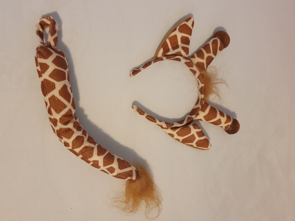 NET TOYS Giraffenkostüm-Set Für Erwachsene – Inkl. Haarreif Mit Hörnern & Ohren Sowie Schwanz (braun, Einheitsgröße)
