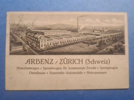ARBENZ  WAGEN  ZURICH  CARTE  VINTAGE  COLLECTION