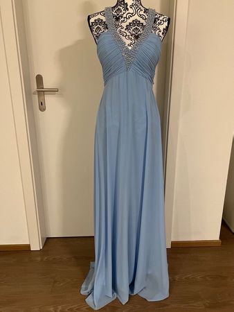 👗 Chiffonkleid Abendkleid mit Perlen & Pailetten 👗Joenia