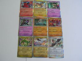 154 Pokemonkarten aus der neuen Serie von Erhabene Helden