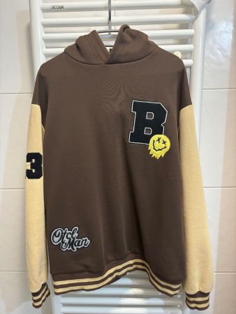 Brown & Beige Hoodie– Size M Boohooman
