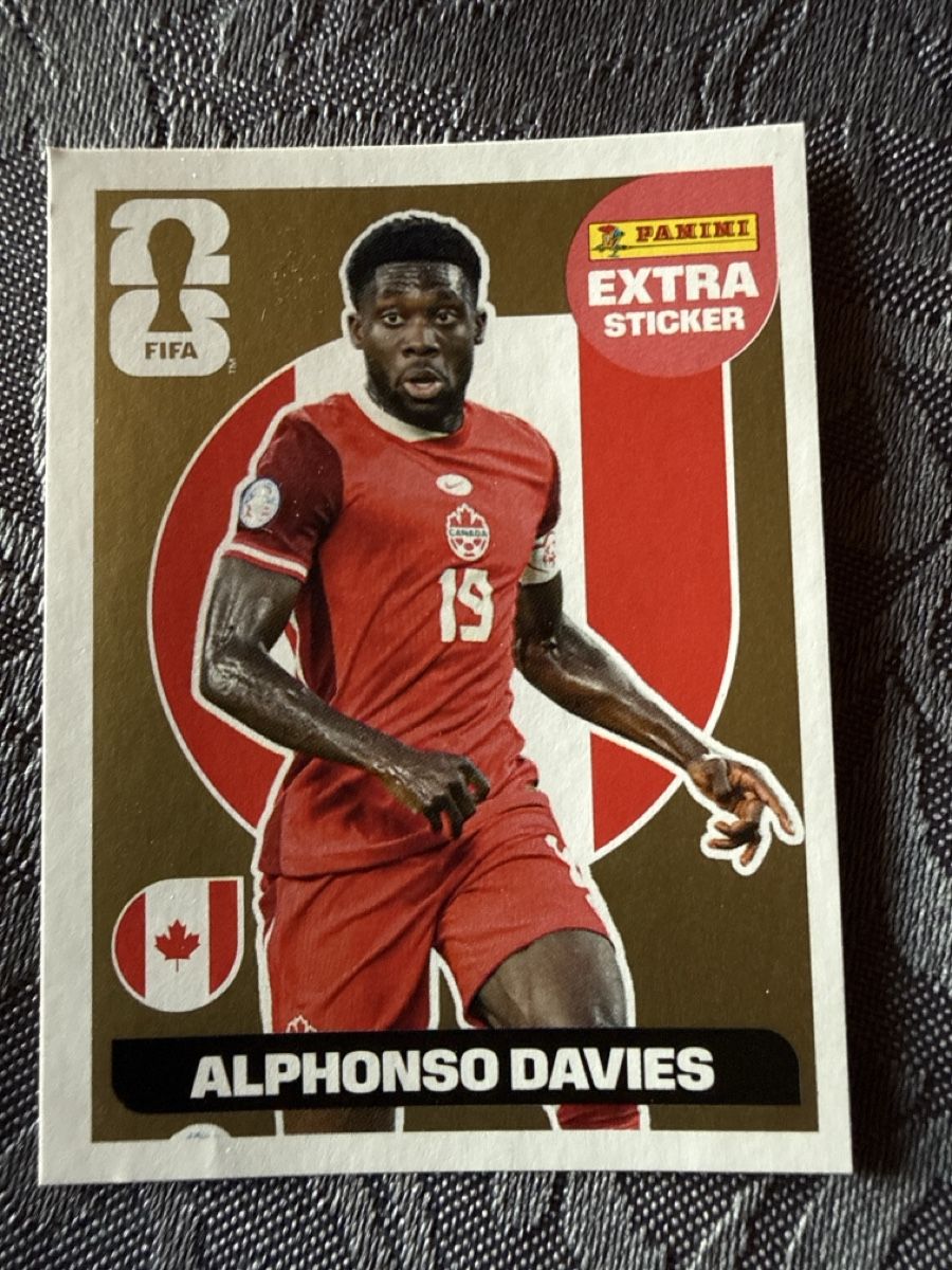 Panini Carte collezionabili: Panini Extra Sticker Alphonso Davies – Usato da Jona venduto da GeG001