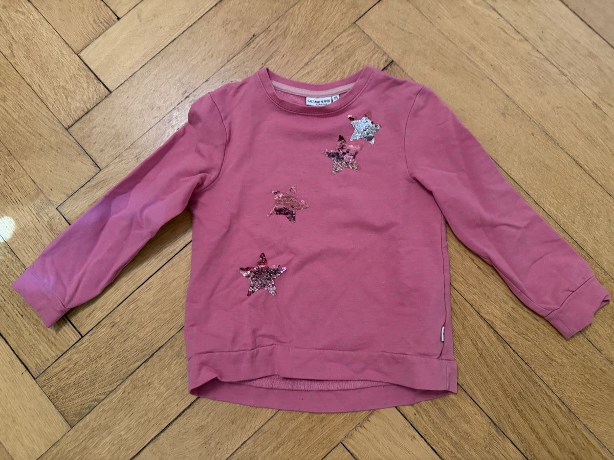 Pullover & Sweatshirts: Pullover rosa Grösse 116 mit Sternen gebraucht – Gebraucht aus Bern von Elisa64