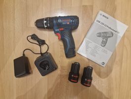 Bosch GSB 12V-15 Professional inkl. 3x2Ah Akku und Ladegerät