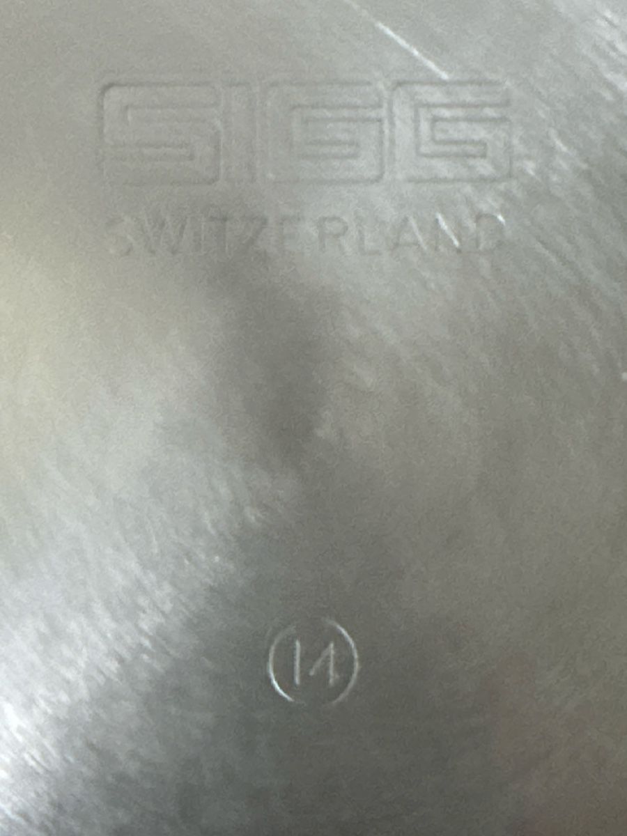 Sigg Pfannen: Topf SIGG Edelstahl mit Deckel Durchmesser 14 cm  – Defekt aus Zürich von Chaeffeler 6