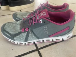 On Cloud Damen Laufschuhe Grau/Pink, Grösse 40, Top!