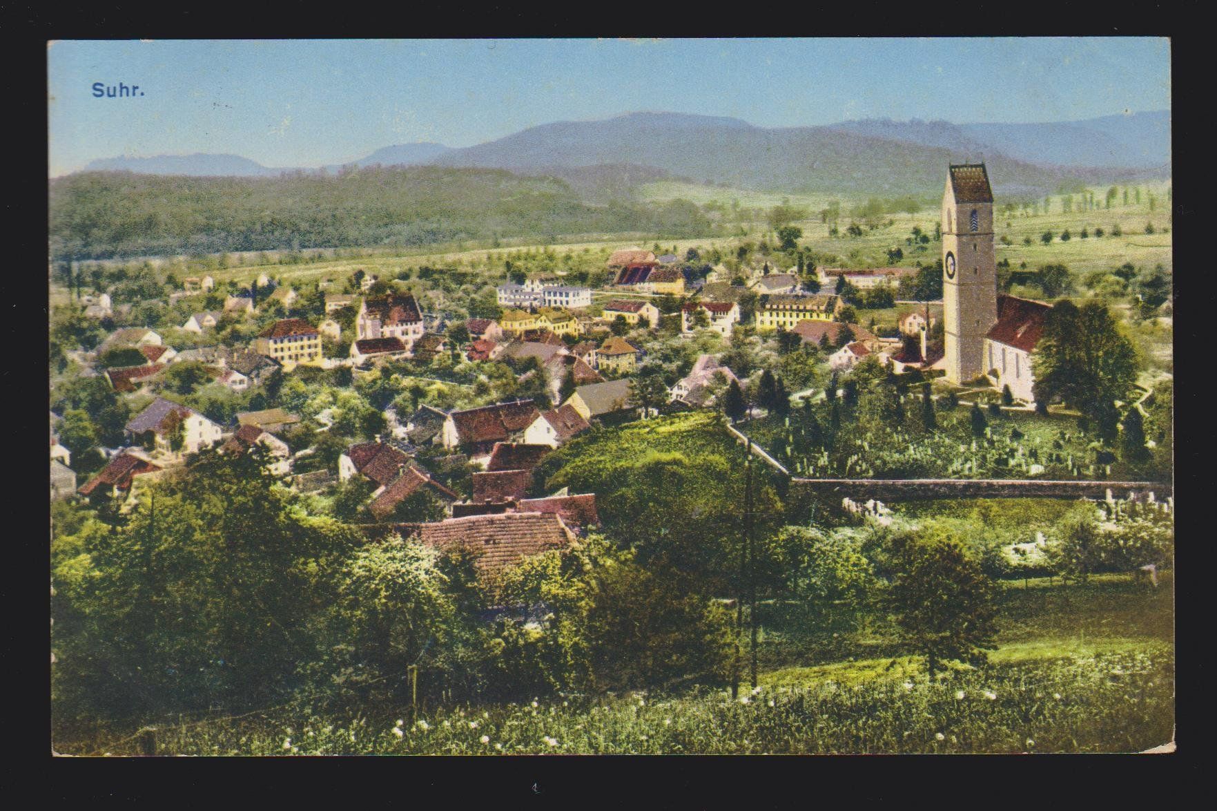 Cartoline postali: Suhr   -   alte Ansichtskarte gest. 1917 – Usato da Vitznau venduto da Ropaku